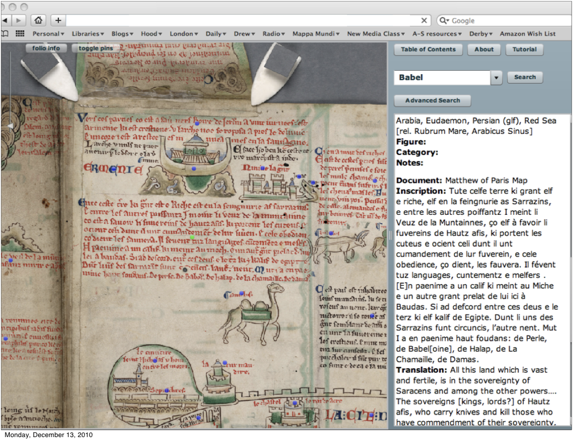 The limits of coordinate editing: Asa Mittman's use of DM to edit Matthew of Paris's map of the Middle East