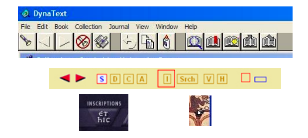Toolbars, buttons and cursor from some digital editions: Their purpose is not always evident