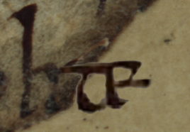 The letters t and e are borrowed from close proximity. They are scaled and adjusted appropriately.
