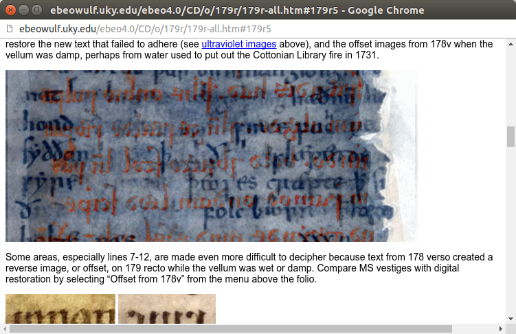 Textual note showing reverse image processing for f. 179r.