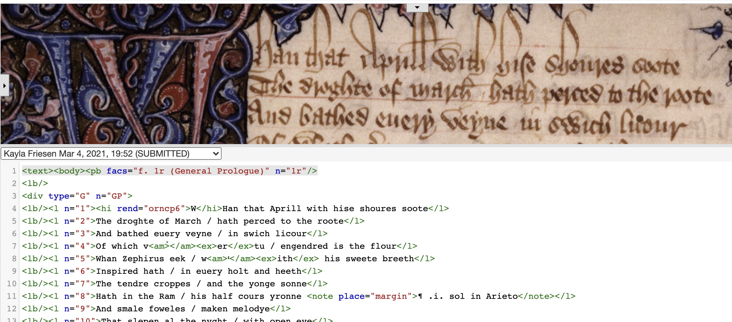 A Macron Signifying Nothing: Revisiting The Canterbury Tales Project Transcription Guidelines